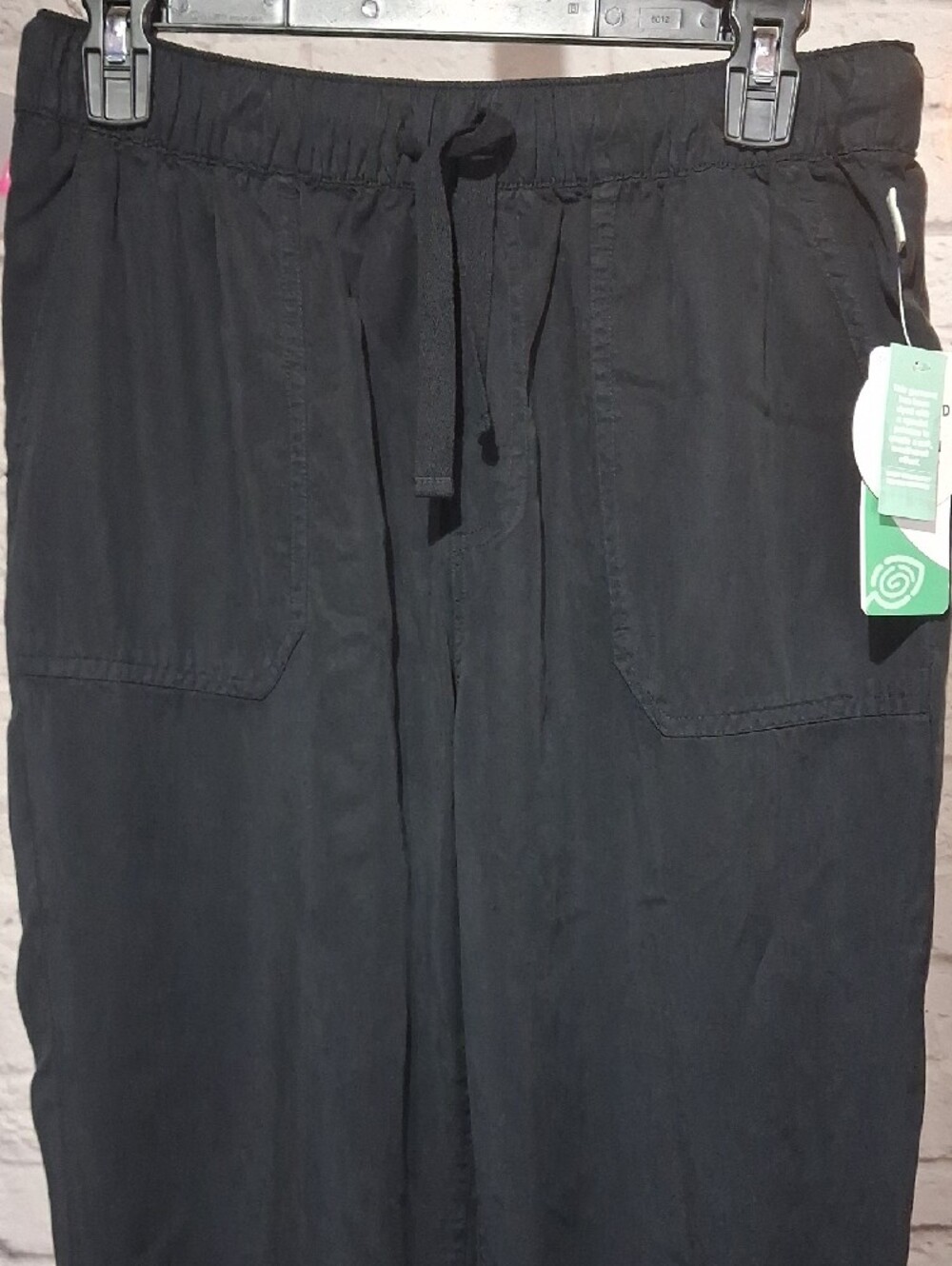 Magellan Outdoors Black Straight-Leg Drawstring Pants - Picture 3 of 5